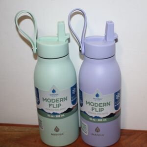 Manna Modern Flip Stainless Steel Bottles